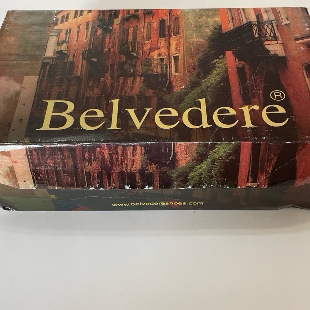 Studio Belvedere Hornback/Calf Men’s Size 10 Shoes Night Blue - Picture 11 of 12